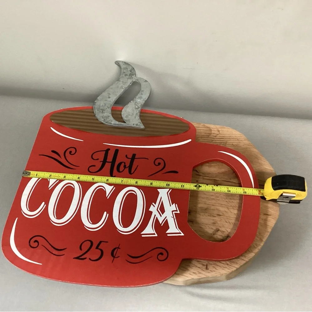 Hot Cocoa Wall Decor In Like New Condition - Colorful - Huge - Restaurant Sign - Picture 11 of 13
